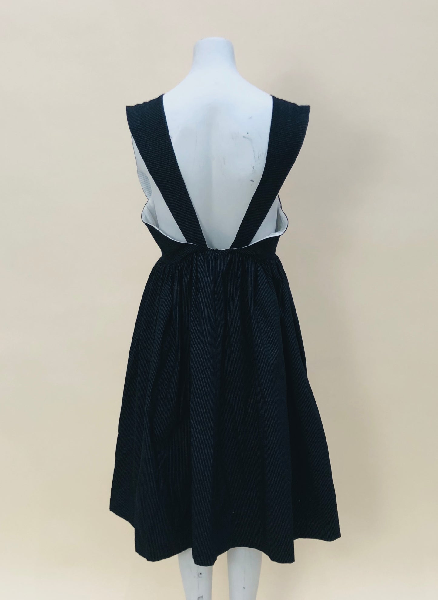 Pinstripe Color Block Dress