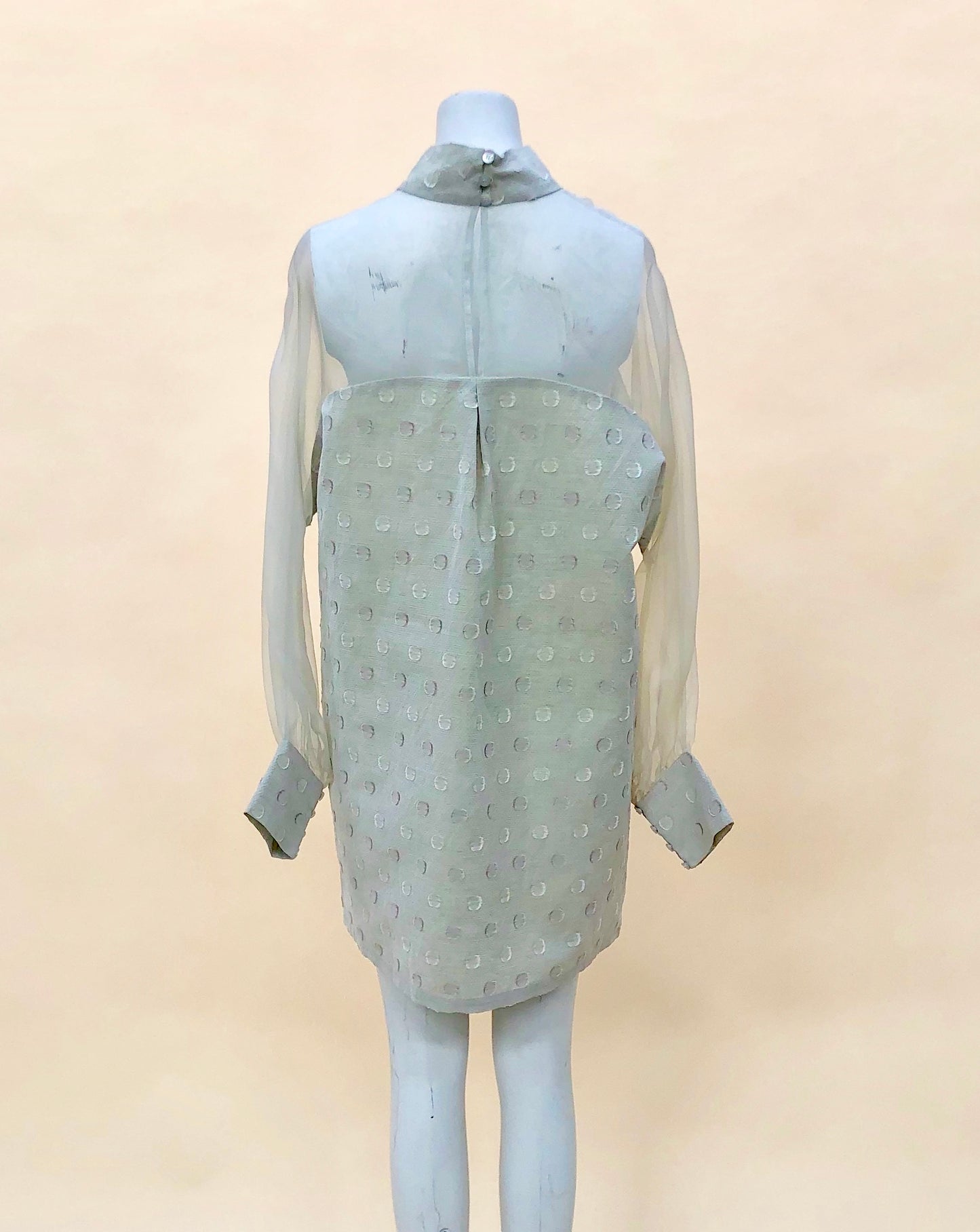 Turtleneck Sage Print Dress