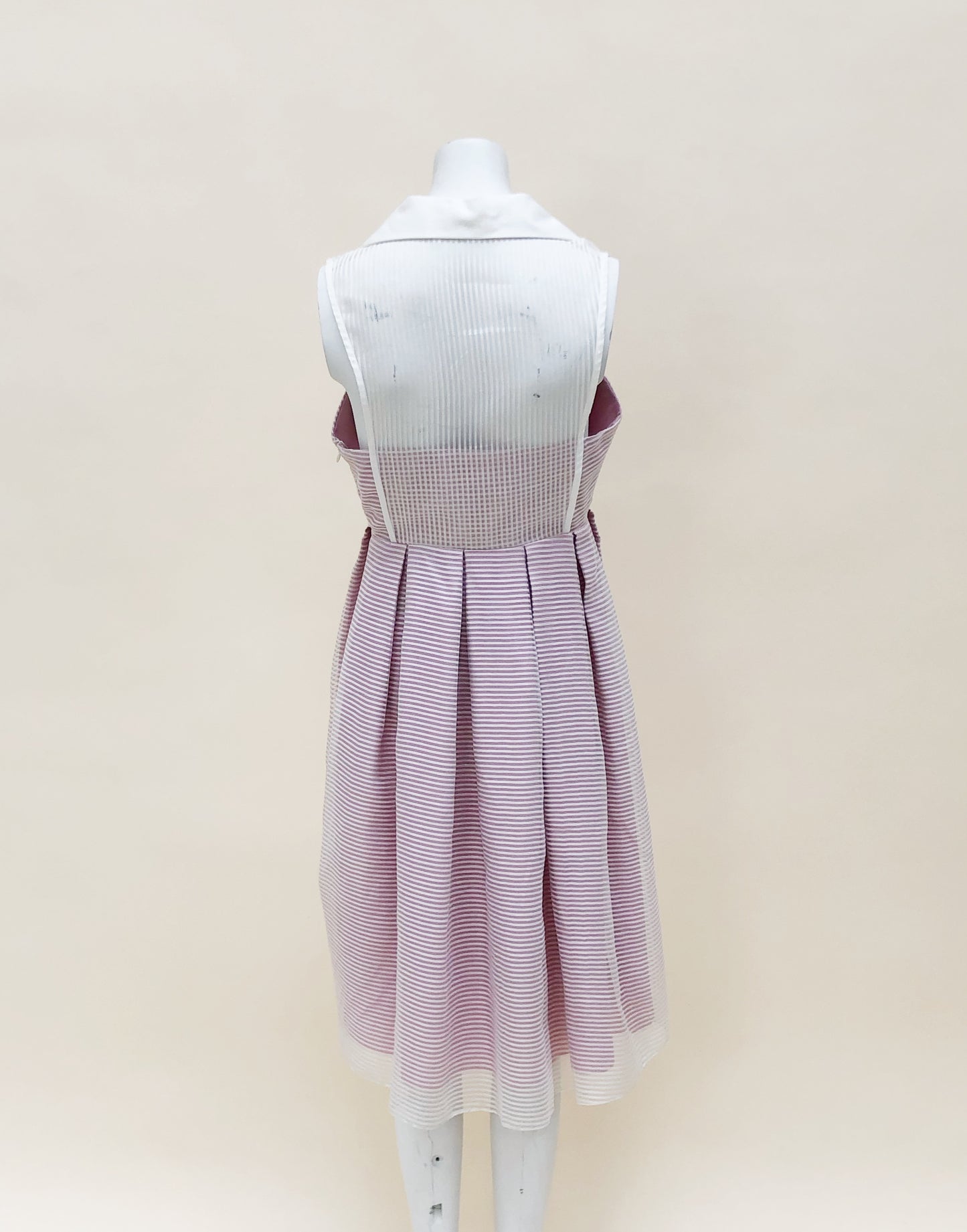 White & Pink Polo Dress