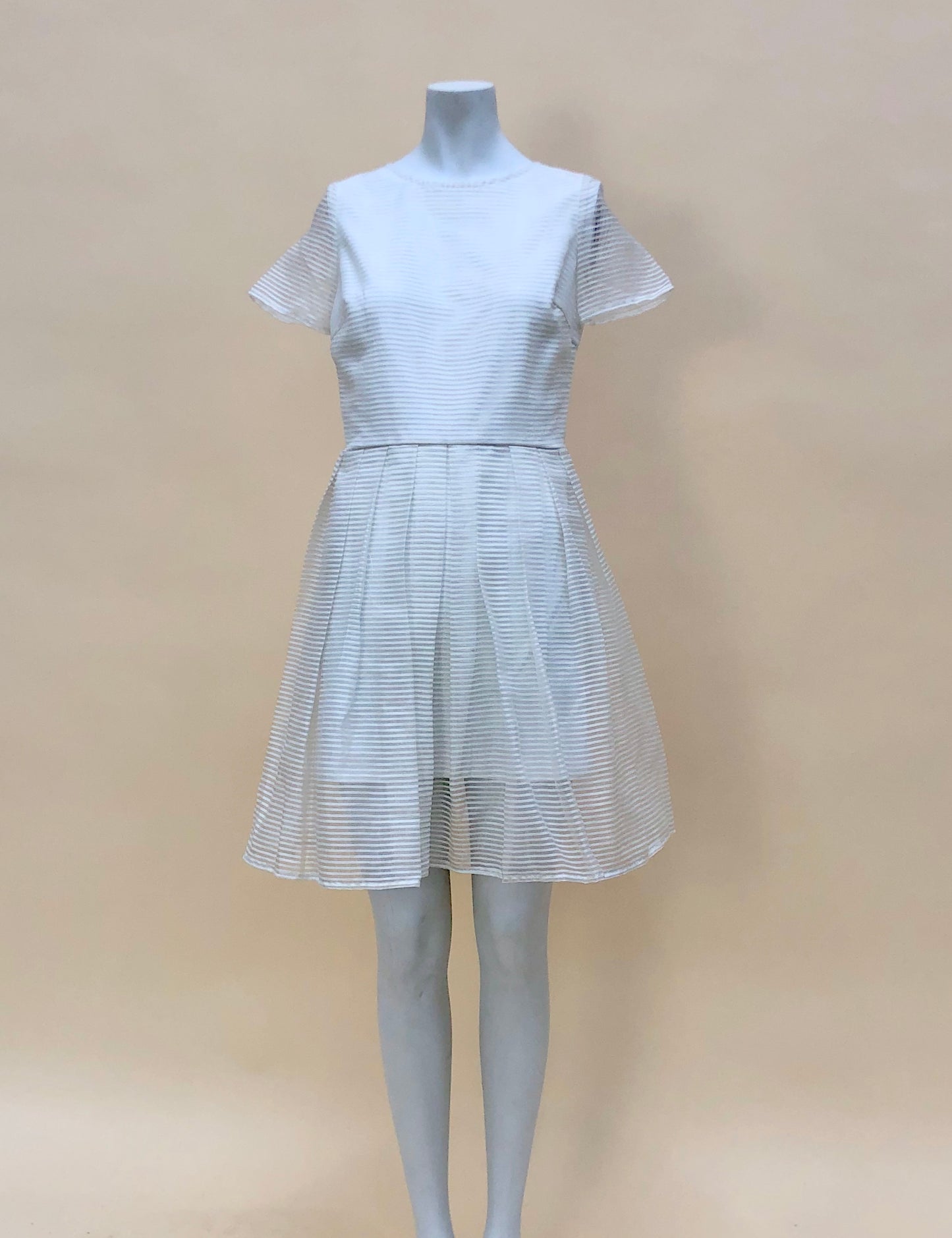 Striped Pleated Dress