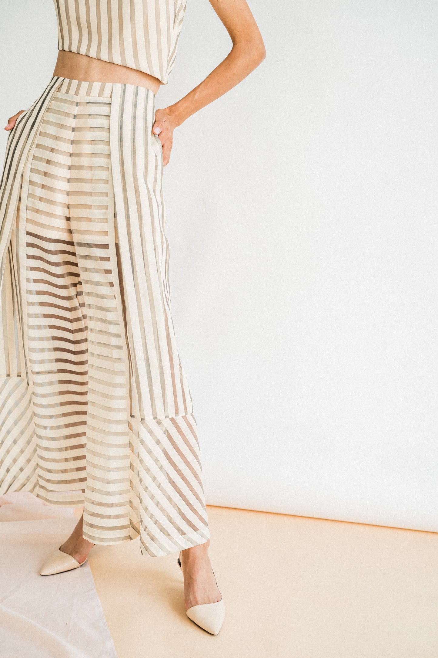 Wilma Pants in Pastel Stripe