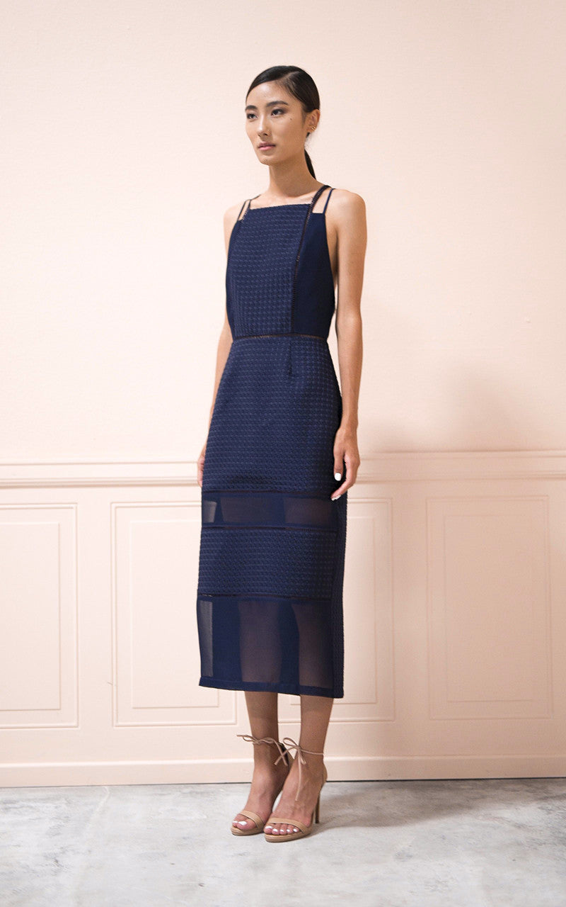 Abigail Dress in Navy