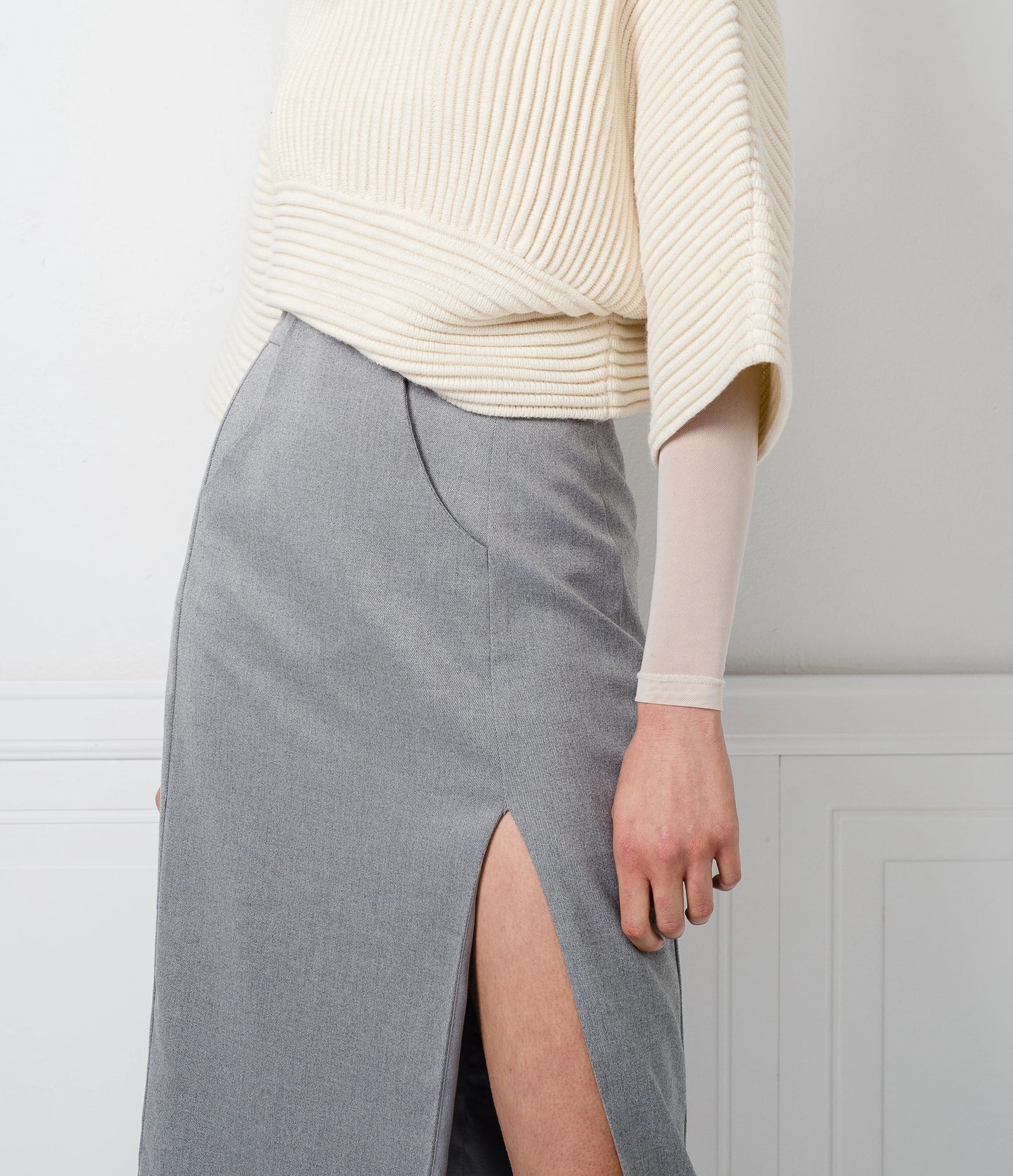 SALE | Polina Skirt in Steel