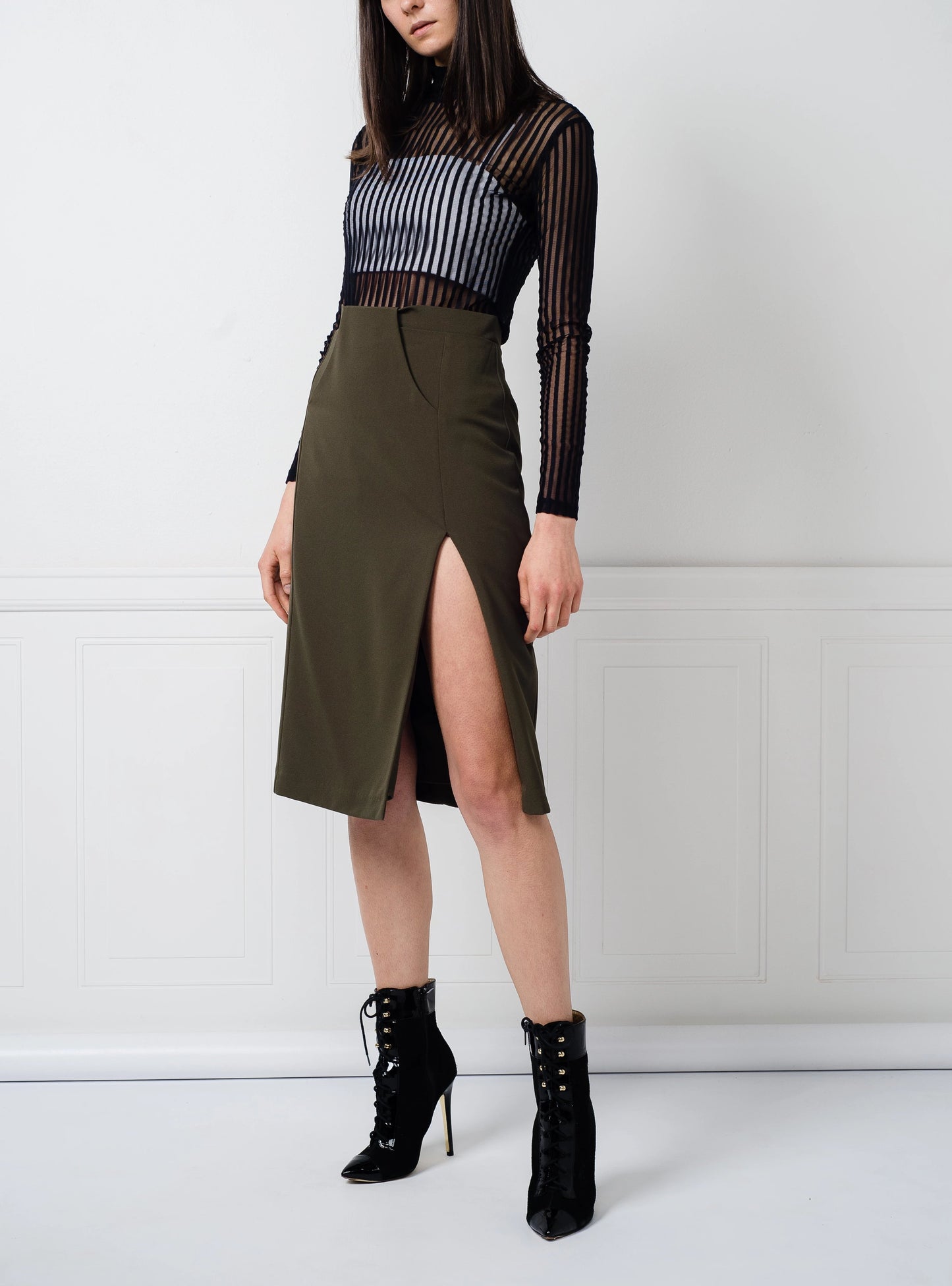 SALE | Angelina Top in Black Stripe
