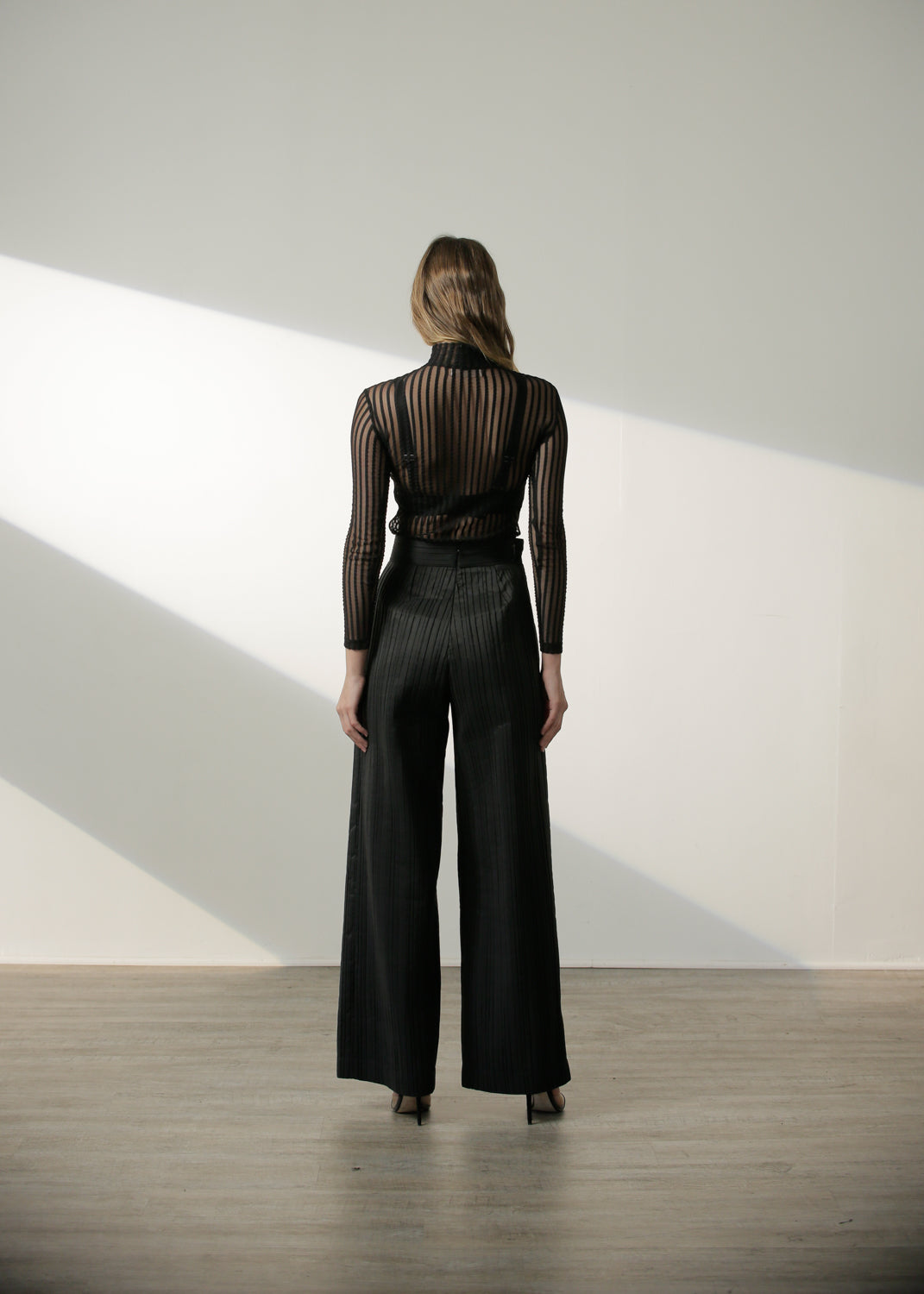 Angelina Top in Black Stripe