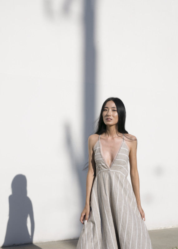 Magda Dress in Natural