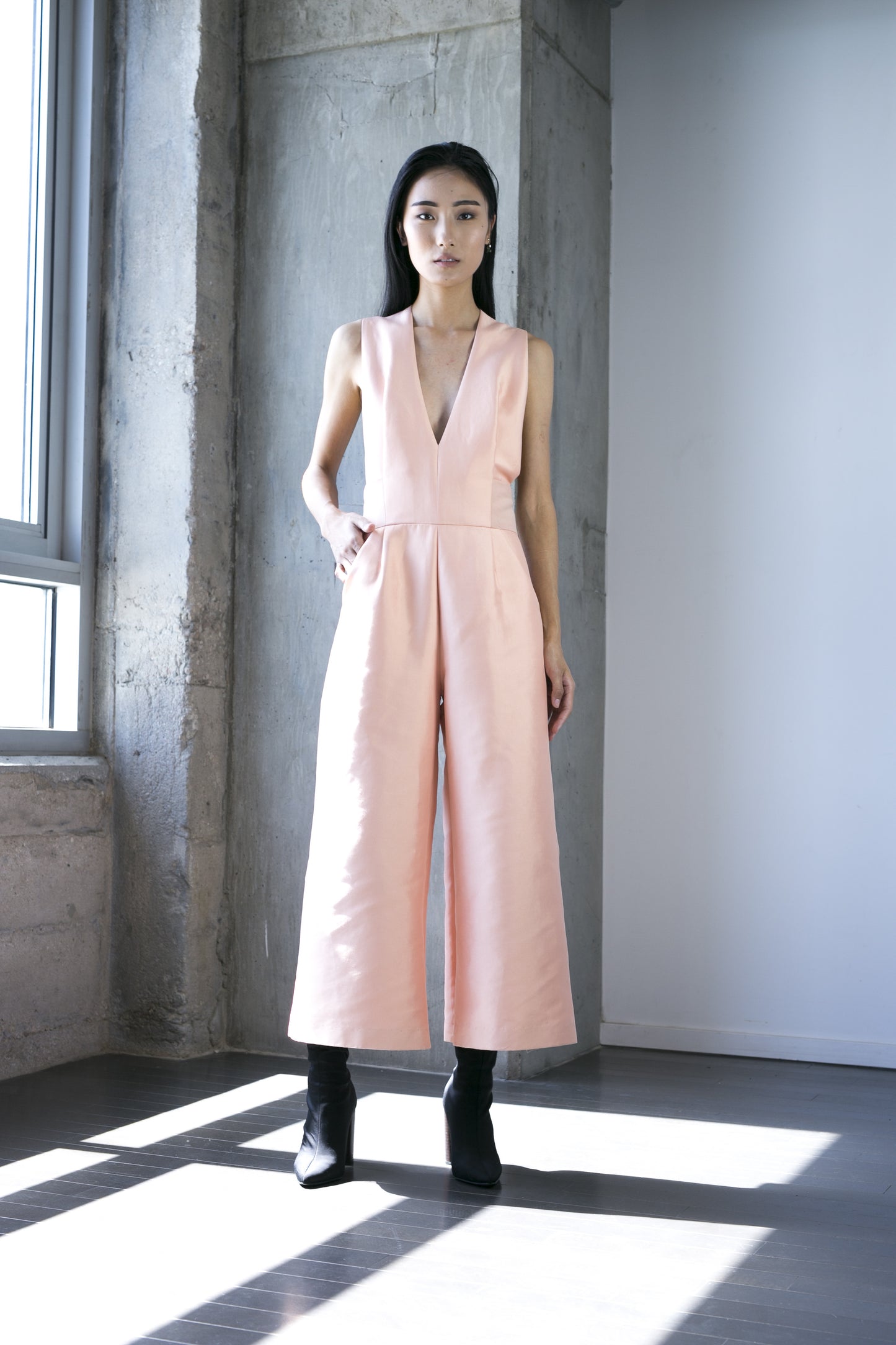 Zain Jumpsuit in Peach