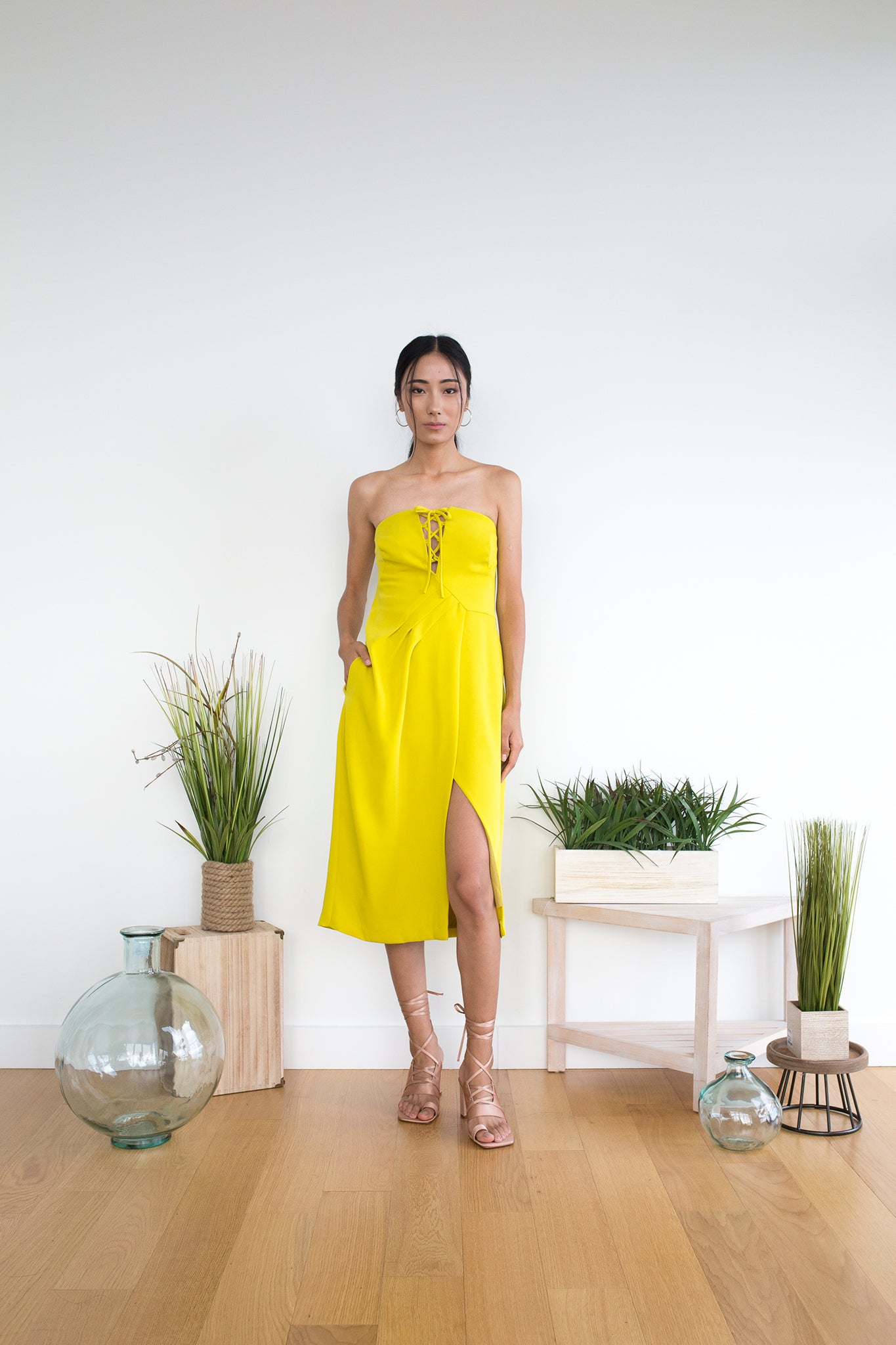 Galloro Dress in Citrine