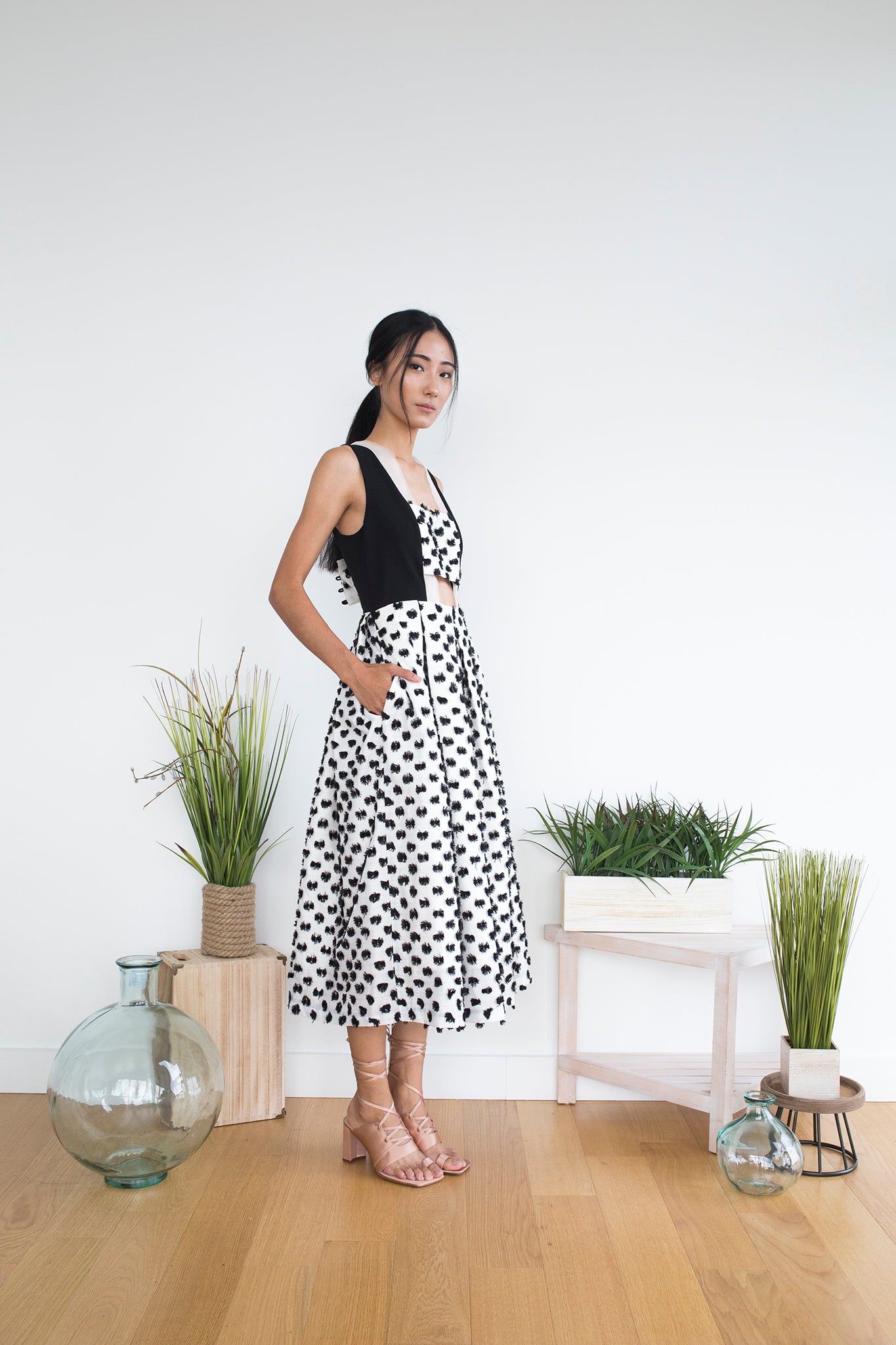 Stephy Dress in Ink Blot