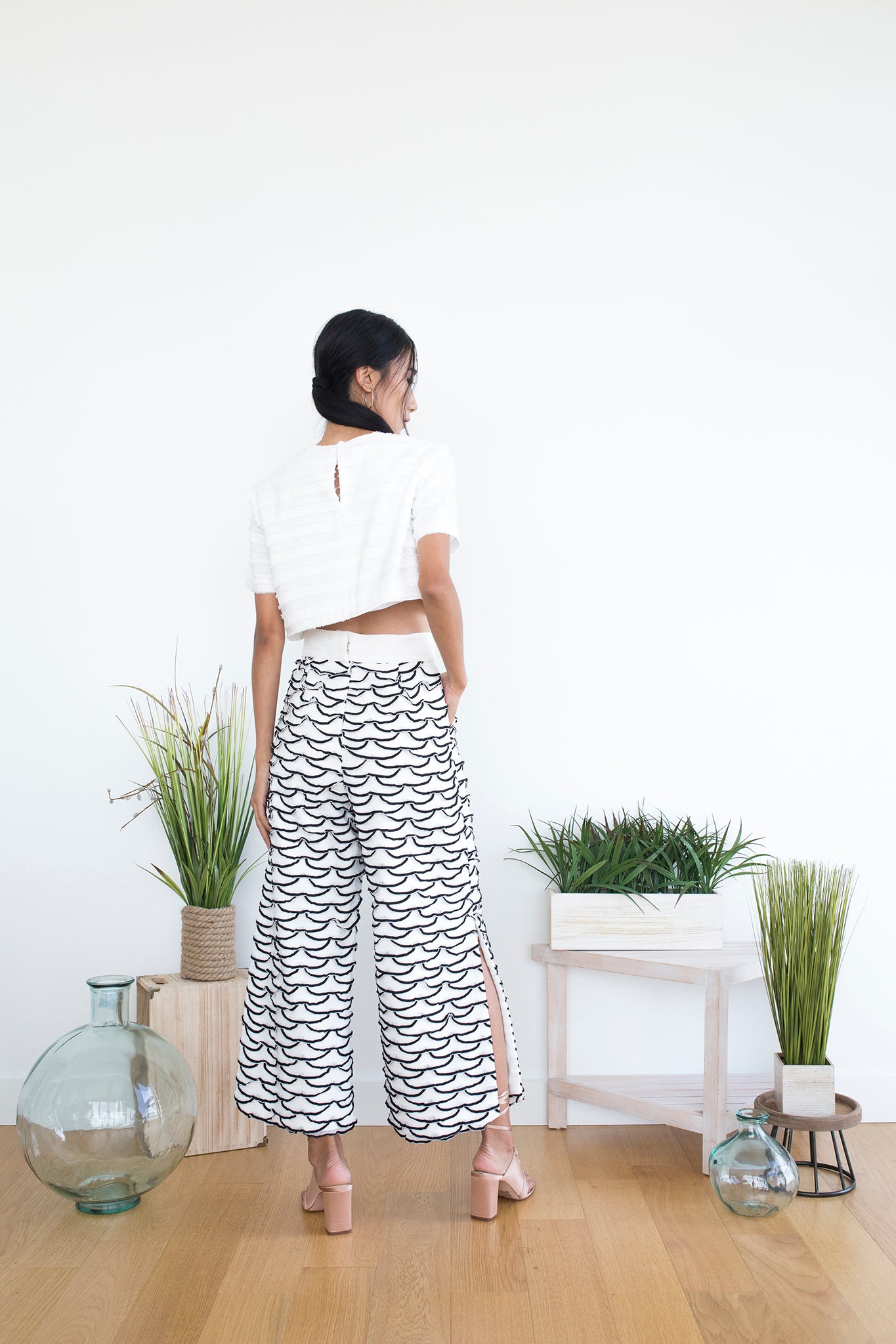 Sophia Top in White Stripe