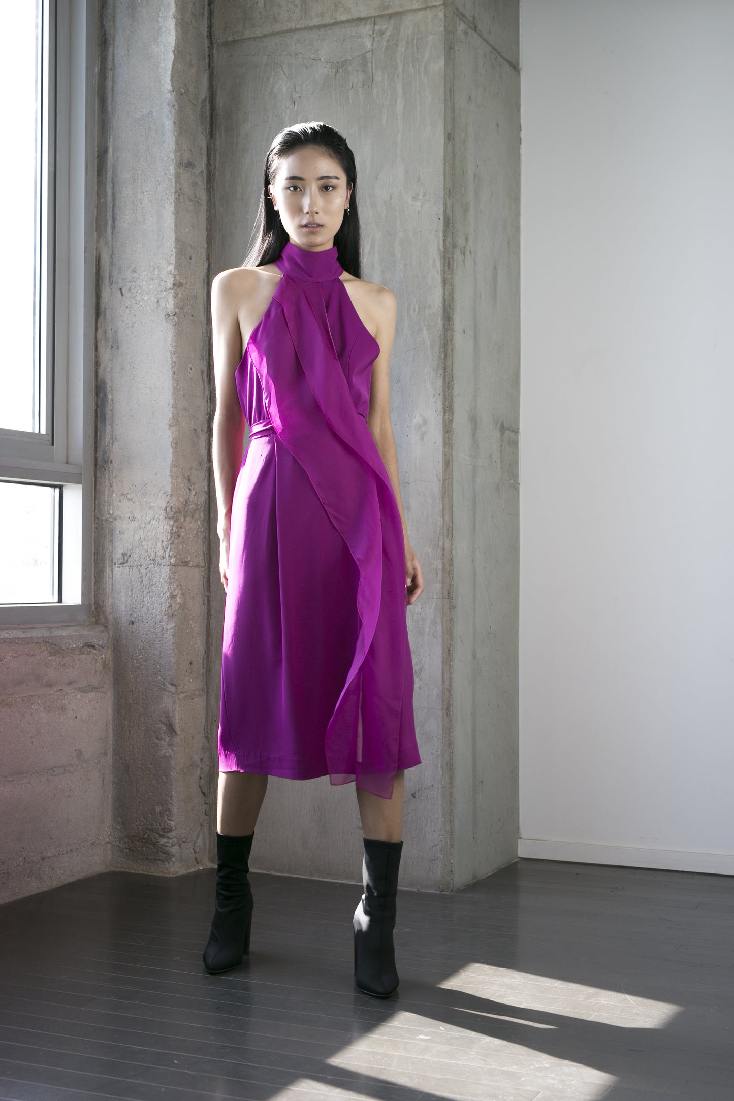 Shelly Dress in Fuchsia