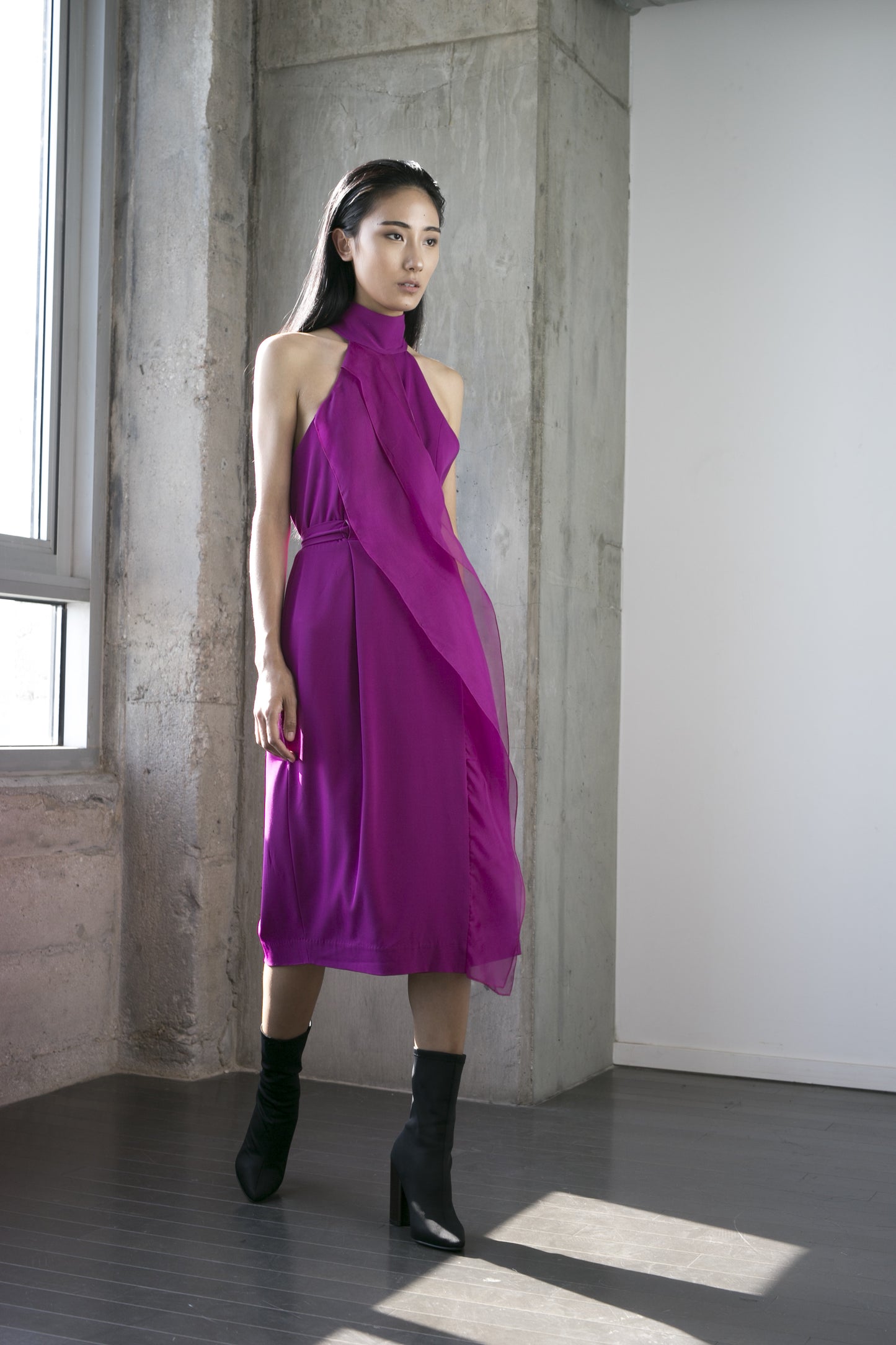 Shelly Dress in Fuchsia