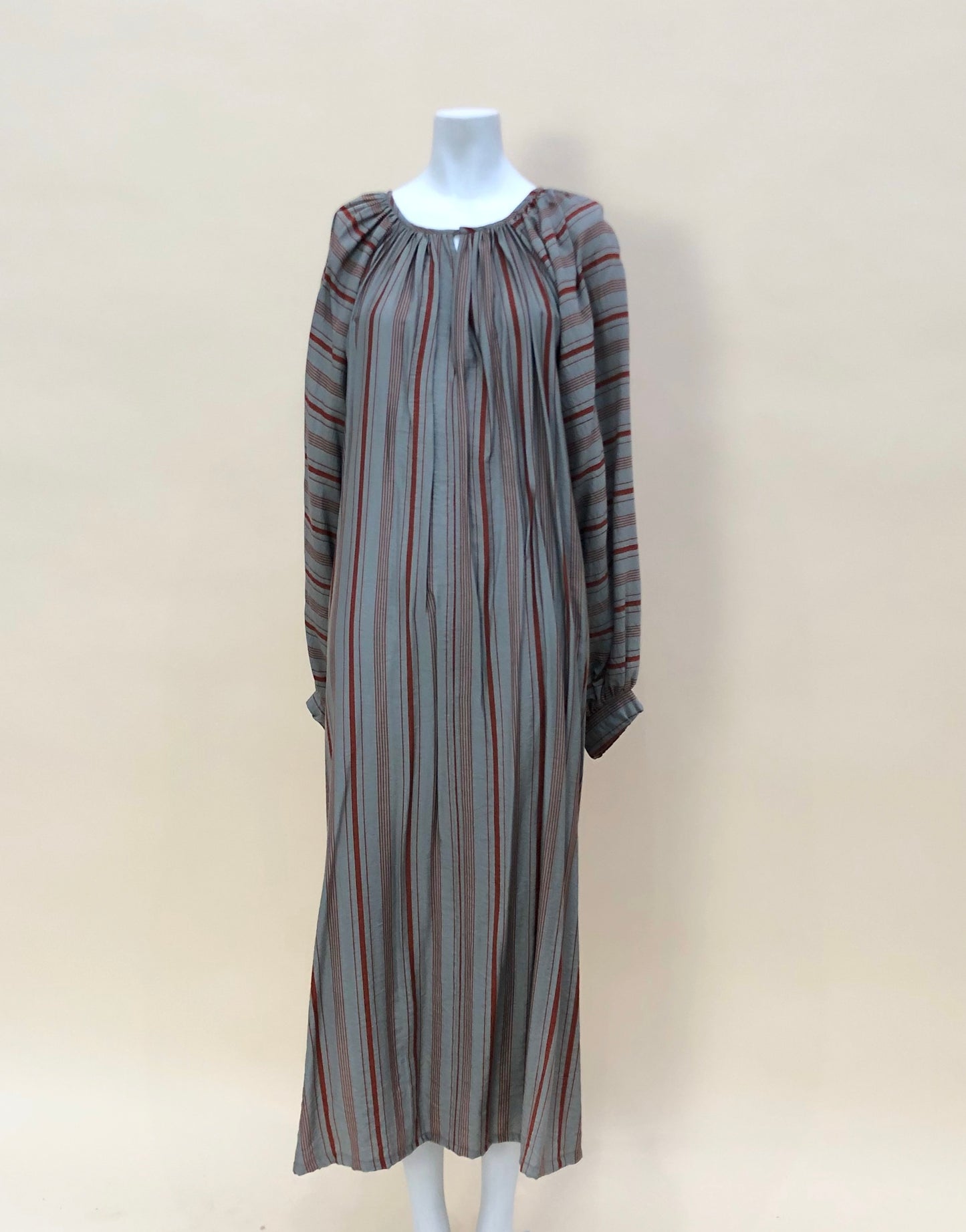 Olive & Brown Striped Dress
