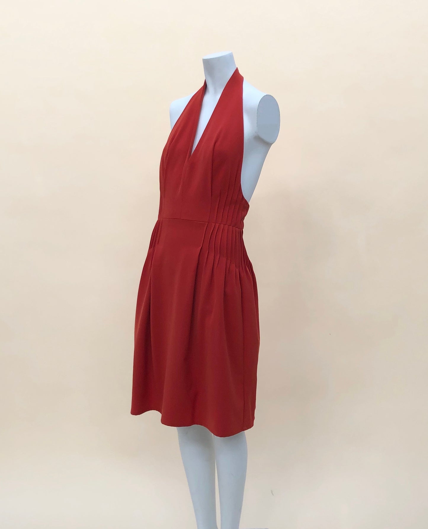 Rust Halter Dress