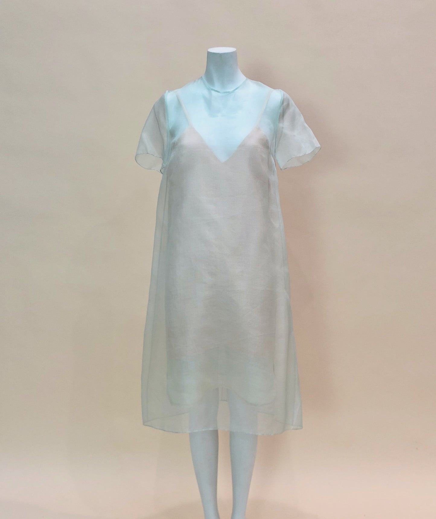 Mint Organza Tee Dress