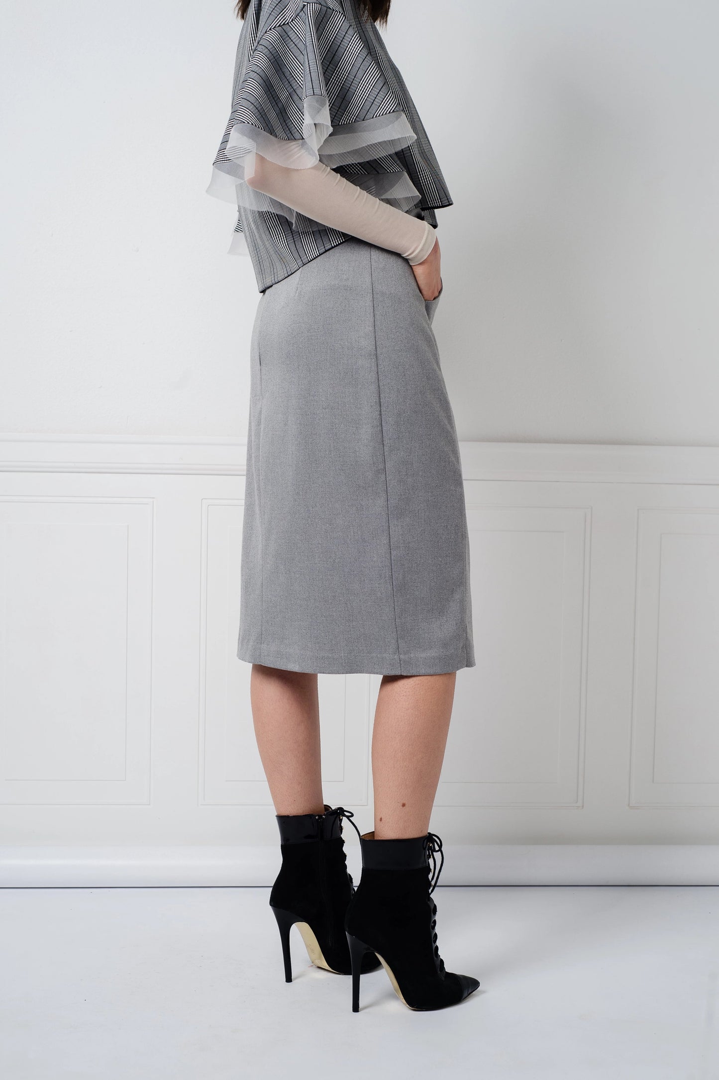 SALE | Polina Skirt in Steel