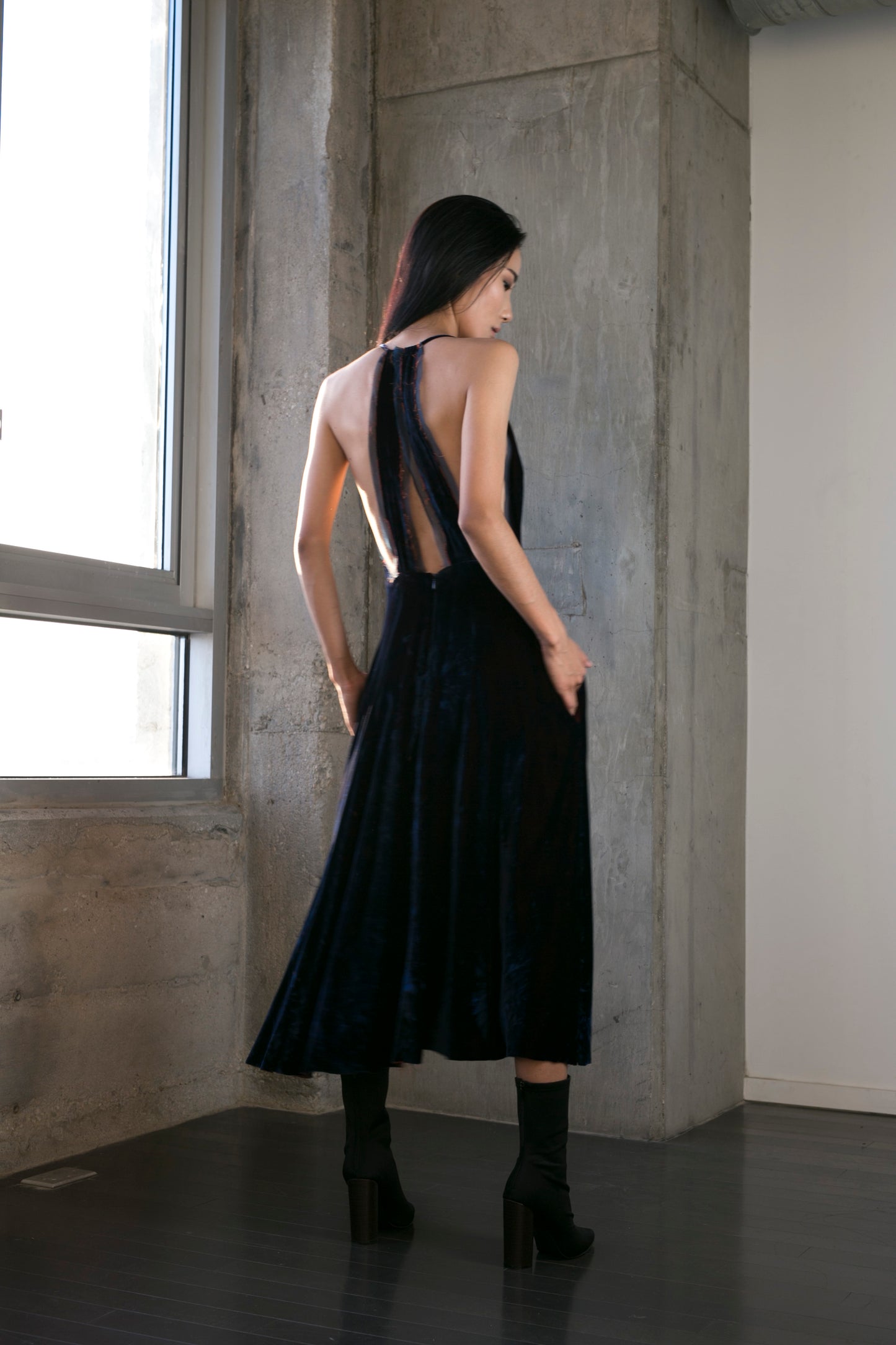 Magda Dress in Velvet