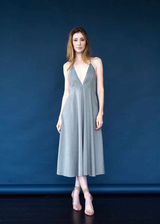 Magda Dress in Steel