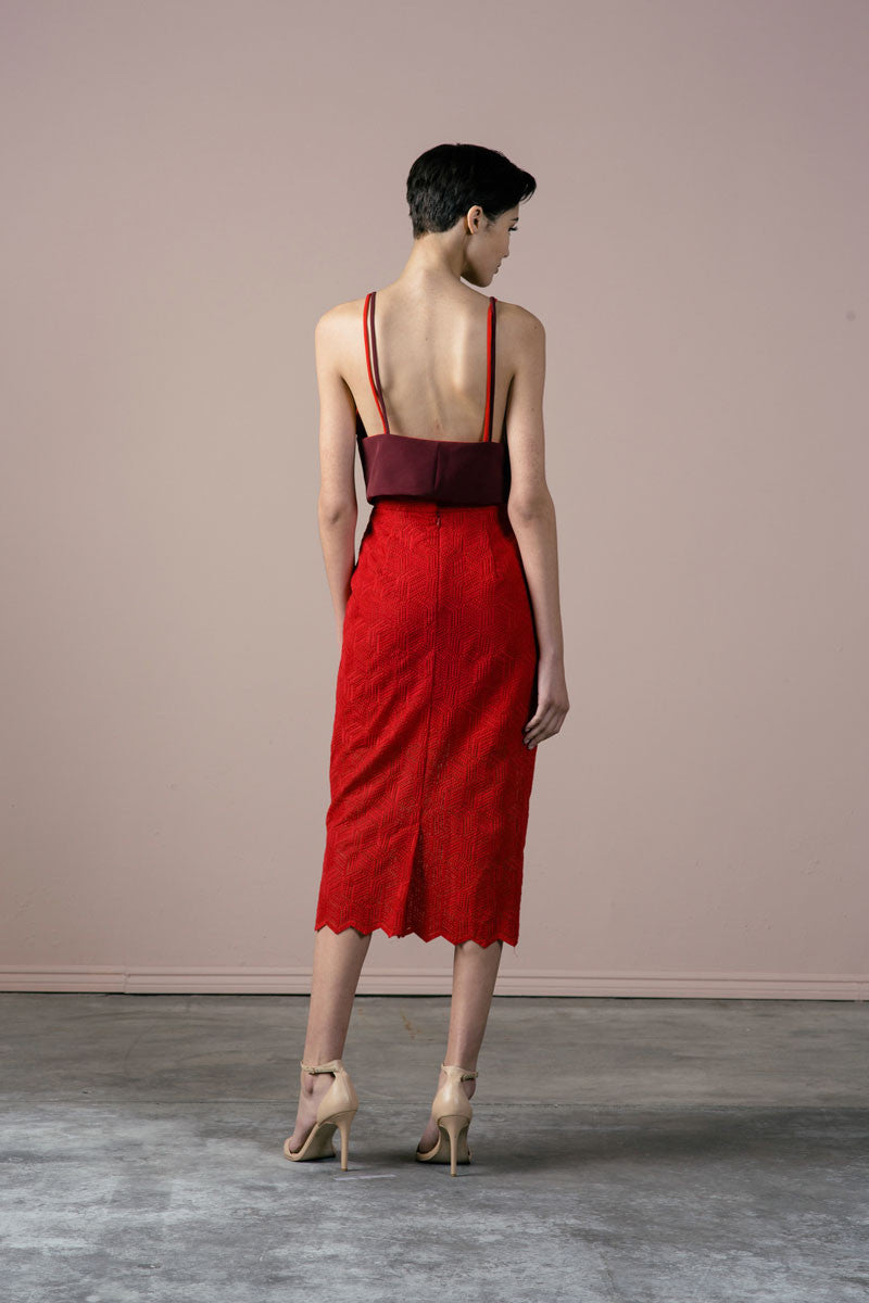 SALE | Sammie Skirt in Red