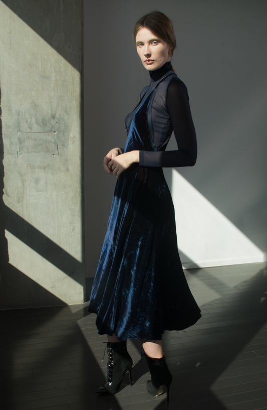 Magda Dress in Velvet